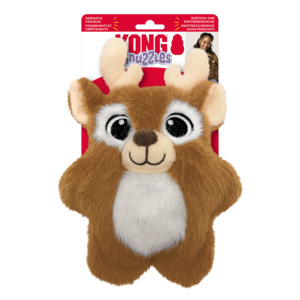 Kong Dog Toys: Kong Christmas Holiday Snuzzles Reindeer Plush Dog Toy