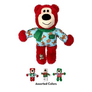 Kong Christmas Holiday Wild Knots Bear Dog Toy
