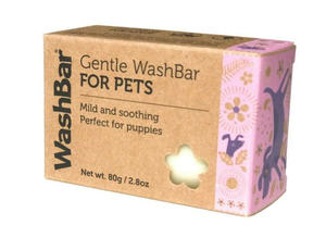 Dog Shampoos Conditioners: Washbar Gentle Soap 80G