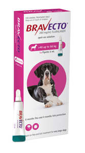 Dog Flea Treatment: Bravecto Spot On For Dogs 40-56kg