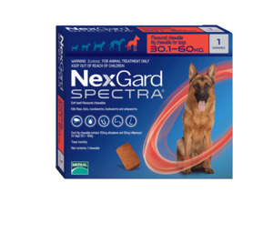 Nexgard Spectra Flea Tick & Worm Chewable Treatment 30.1-60kg