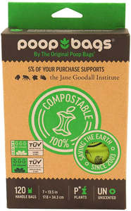 Clean Up: The Original Poop Bags Tie Handle Compostable Poop Bags