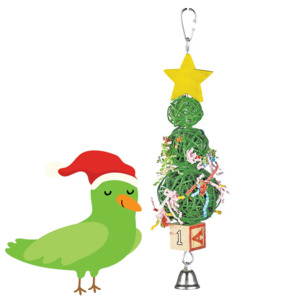 Kazoo Vine Ball Christmas Tree Bird Toy