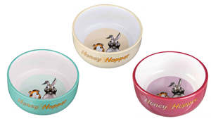 Trixie Honey & Hopper Small Animal Ceramic Bowl
