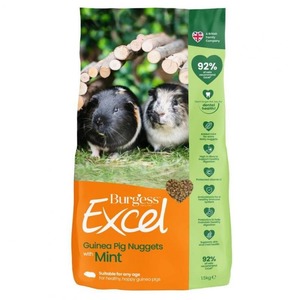 Rabbit Food: Burgess Excel Adult Guinea Pig Nuggets with Mint