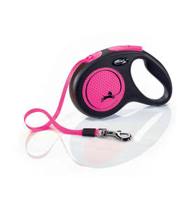 Flexi New Neon 5m Tape Medium Retractable Leash