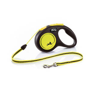Dog Retractable Leads: Flexi New Neon Retractable Cord Lead