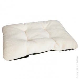 Dog Bed: Pet One Cushion Rectangular Sheepskin Replica