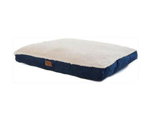 Its Bed Time Plush Pillow Wool Top Blue