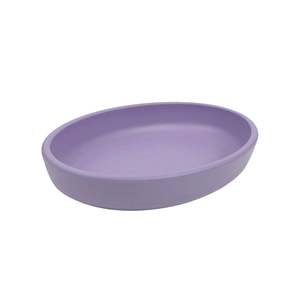 Dog Bowl: Cattitude Wheat Straw Saucer Lilac