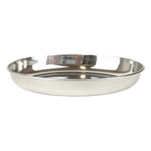 Dog Bowl: Cattitude Bowl Stainless Saucer Kitty Oval