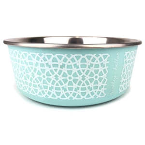Barkley Bella Dog Bowl: Barkley & Bella Marrakesh Mint Bowl