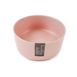 Barkley Bella Dog Bowl: Barkley & Bella Ceramic Zen Pink Bowl