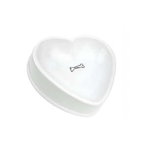 Barkley & Bella Ceramic Bowl Love Heart