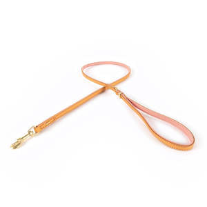 Dog Leads: EzyDog Oxford Leather Dog Leash Blush