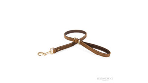 EzyDog Oxford Leather Dog Leash Brown