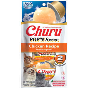 Inaba Churu Pop'N Serve Chicken Recipe Cat Treats