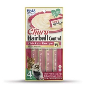 Cat Treats: Inaba Cat Churu Hairball Control Chicken Cat Treat