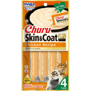 Cat Treats: Inaba Churu Skin & Coat Chicken Cat Treat