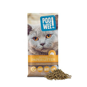 Cat Litter: PooWee Ink Free Recycled Paper Cat Litter