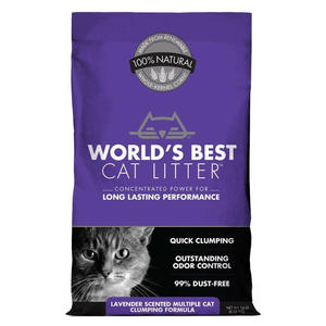 World's Best Cat Litter Lavender Scented Multi Cat Clumping Formula