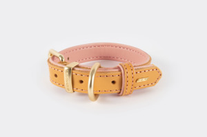 Ezydog: EzyDog Oxford Leather Dog Collar Blush