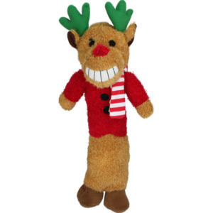 Loofa Reindeer Dog Toy