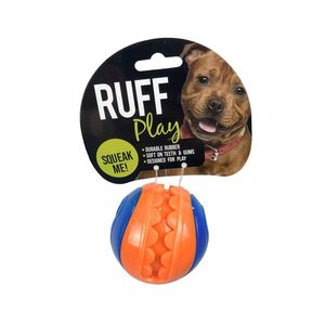 Ruff Play Squeaky Teeth Dog Ball