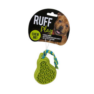 Ruff Play Rubber Dental Pear Dog Toy