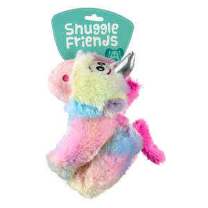 Snuggle Friends Rainbow Unicorn With Rope Dog Toy