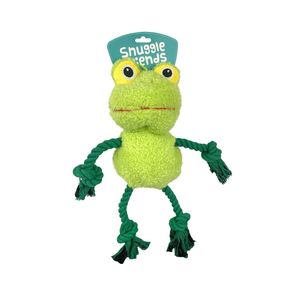 Snuggle Friends: Snuggle Friends Fernando Frog With Rope Legs Dog Toy