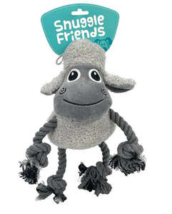 Snuggle Friends Larry Lamb With Rope Legs Dog Toy