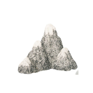 Aqua One Snow Topped Mountains Ornaments