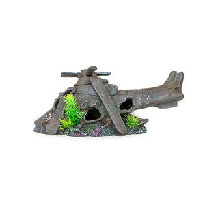 Aqua Care Fish Ornaments: Aqua Care Ornament Sunken Helicopter