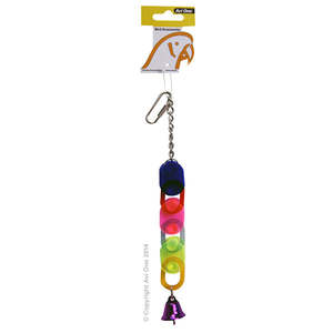 Avi One Acrylic 3 Chains With Bell Bird Toy