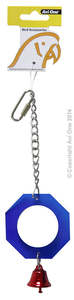 Avi One Acrylic Mirror with Bell Bird Toy