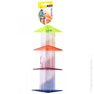 Avi One Bird Toys: Avi One Parrot Toy Acrylic Foraging Triangles Stack Bird Toy
