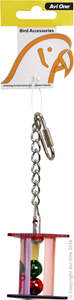 Avi One Acrylic Triangular Prism with Balls Bird Toy
