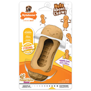 Nylabone Dog Toys: Nylabone Strong Chew Fillable Peanut Dog Treat Toy