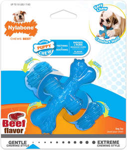 Nylabone Dog Toys: Nylabone Puppy Chew X Bone Dog Toy