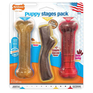 Nylabone Puppy Stages Triple Pack Dog Toy