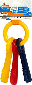 Nylabone Dog Toys: Nylabone Puppy Chew Teething Keys Dog Toy
