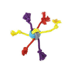 Knots Of Fun Rope Dog Toys: Knots of Fun Spider Tug Colourful 30cm Dog Toy