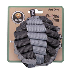 Dog Toys: Pet One Blitz Braided Ball Dog Toy