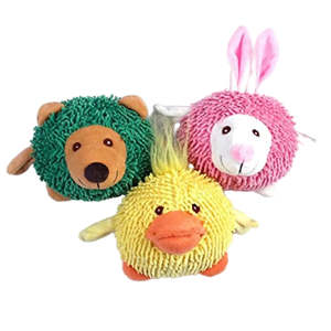 Dog Toys: Plush Shaggy Squeaky Animal Dog Toy