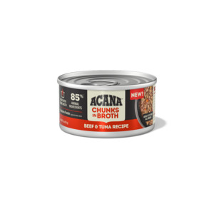Cat Wet Food: Acana Chunks In Broth Beef And Tuna Cat Wet Food