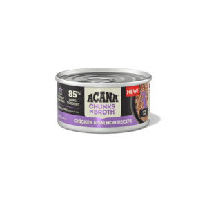 Cat Wet Food: Acana Chunks In Broth Chicken And Salmon Wet Kitten Food