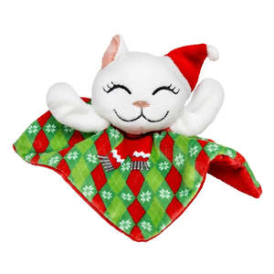 Cat: KONG Holiday Crackles Santa Kitty Argyle Cat Toy