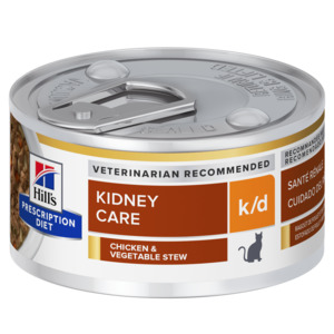 Cat: Hill's Prescription Diet k/d Kidney Care Chicken & Vegetable Stew Wet Cat Food