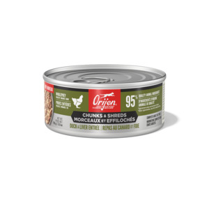 Cat Dry Food: Orijen Chunks & Shreds Duck & Liver Entree Wet Cat Food